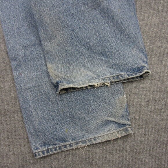 Carhartt Carpenter Distressed Jeans Men 36x33 Blue Denim Grunge VTG 90s B237 DST - Picture 14 of 15